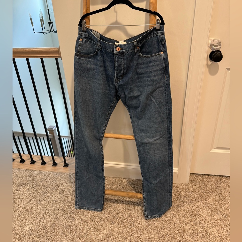 Billy Reid Men MSL-ALA RN-113-814 Blue Jeans Slim Cut  40 NWT $245